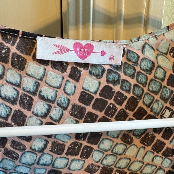 Buddy Love Python Print Kimono Cardigan Sz M/L - Picture 2 of 9